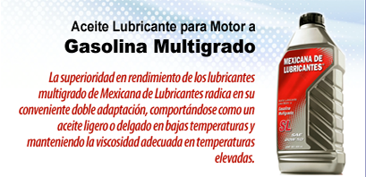 Aceite Lubricante para Motor a Gasolina Multigrado