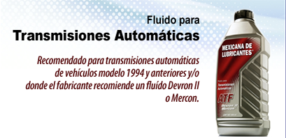 Fluido para Transmisiones Automáticas